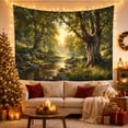 thumbnail image 3 of Painting Forest Glade With Detailed Right Massive Ancient, Mystical Fantasy for Space Lovers, Galaxy Room Decor, Valentine's Day Gift, Tapestry Wall Hanging for Bedroom and Dorm, 3 of 7