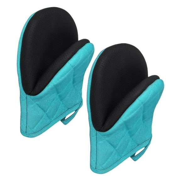 Professional Grades Oven Mitts Burn Resistant Protections Ventilated Cotton Interior For Baking And Food Preparation