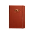 thumbnail image 4 of Cuaderno diario A5, diarios 2023 libretas objetivos hábitos seguimiento tapa 180 hojas 360 páginas para , marrón Salvador Planificador de cuaderno, 4 of 9
