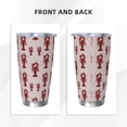thumbnail image 3 of Bingfone Red Lobster With Claws for 20 Oz Stainless Steel Travel Mug Double Wall Water Coffee Cup for Home,Office, Outdoor Works Great for Ice Drinks and Hot Beverage-Straw Two-piece Set, 3 of 8