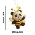 thumbnail image 2 of Car Interior Rearview Mirror Pendant 2D Flat Acrylic Honeybee Design 1 Pack, 2 of 7
