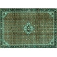 thumbnail image 1 of Ahgly Company Indoor Rectangle Persian Turquoise Blue Traditional Area Rugs, 3' x 5', 1 of 4