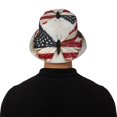 thumbnail image 5 of KLL American Flag Butterfly Wall Bucket Hat for Women Men Packable Travel Beach Sun Hat Outdoor Rave Accessories Reflective Fisherman Cap, 5 of 7