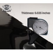 CHROME MIRROR Glossy Vinyl TPU Leatherettes Fabric Fake Leather 54 wide for Shoes Bags Clothing Upholstery Sewing Patchwork & Craft Applique (Sold by the Yard) - Black