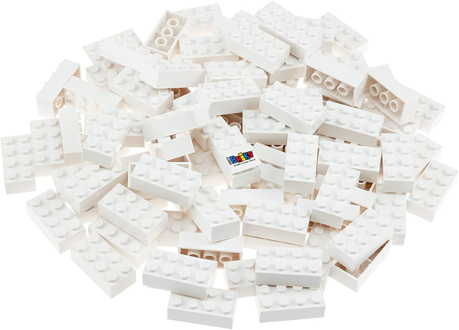 LEGO-1 x 2 WHITE BRICKS-BRAND NEW 100 PIECES 