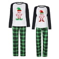 thumbnail image 1 of Conjuntos de pijamas navideños para parejas, ropa de dormir roja para adultos, Mr & Mrs ELF, 1 of 4