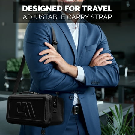 CASEMATIX - Travel Case for Starlink Gen 3 High Performance Wi-Fi Wireless Router and Compact V3 Satellite Dish Accessories - Black
