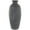Black Textured Whitewashed Solid Round 10" x 10" x 24", variant on DecMode 10" Whitewashed Textured Amphora Black Ceramic Vase with 2 Handles