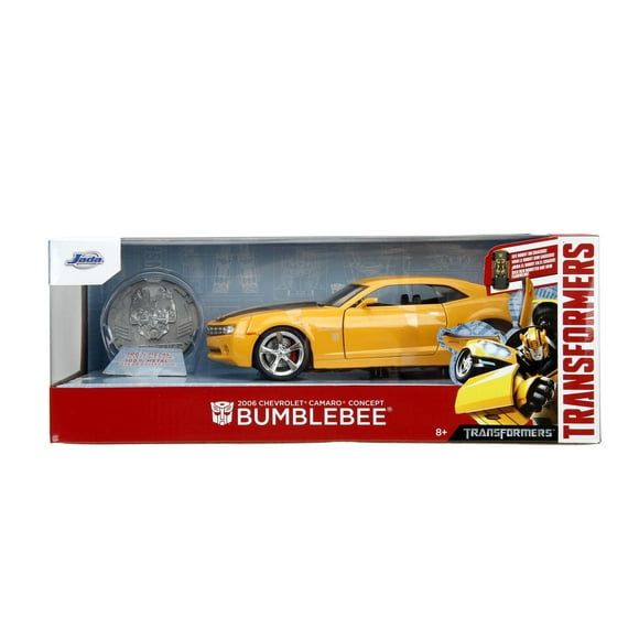 Jada Toys Transformers - 2006 Chevy Camaro Concept Bumblebee avec Collectible