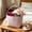 Pink, variant on Striped Fabric Basket Tote Bag With Handle, Reusable Organizer For Beach Grocery Home Decoration