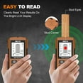 thumbnail image 5 of Wiher Stud Finder Wall Scanner, 5 in 1 Electronic Stud Detector with Upgraded Smart Sensor, Audio Alarm and HD LCD Display for the Center and Edge of Wood, AC Wire, Metal and Studs Detection(Orange), 5 of 11