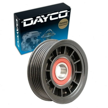 Dayco Grooved Pulley Drive Belt Tensioner Pulley compatible with Dodge Dakota 3.7L 4.7L V6 V8 2000-2010