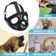 thumbnail image 3 of Bozal para perro con hocico corto, bozal Bulldog de malla transpirable ajustable para ladrar, morder y entrenar (negro (sin lengua afuera), XS), 3 of 5