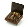 thumbnail image 2 of Gorgeous Hand Made Musical Jewelry Box with Torah Wood Inlay - La Paloma - SWISS, 2 of 2