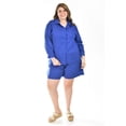thumbnail image 1 of Set de lino camisa y short Roman Fashion /Tallas Extras, 9103 (Azul rey) azul 36, 1 of 6