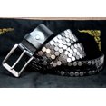 thumbnail image 2 of Envío, nuevo estilo de moda a estrenar, cinturón con hebilla de piel de vaca 100% auténtica para hombre, cinturones con remaches de piel auténtica de marca, regalo genial punk, 2 of 4