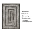 thumbnail image 4 of Homespice Decor 315632 6 x 9 ft. Graphite Ultra Durable Rectangular Braided Rug - Grey, Ivory & Cream, 4 of 5