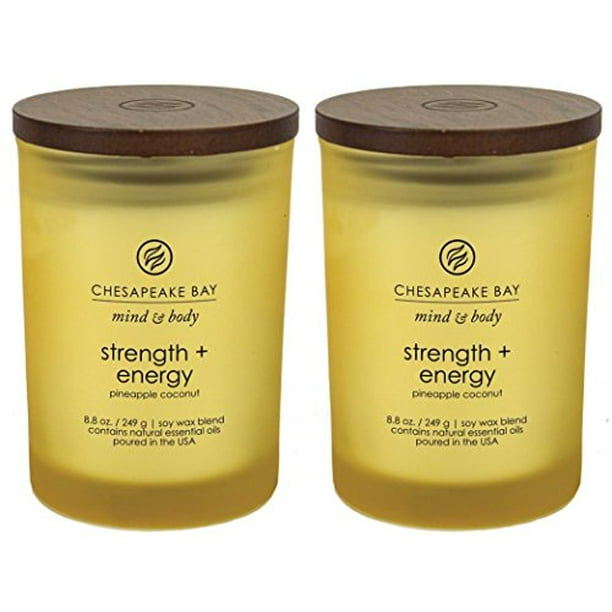Chesapeake Bay Candle Scented Candles, Strength + Energy (Pineapple