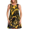 thumbnail image 1 of Easygdp Urban Graffiti Scorpion Illustration para Vestido Transpirable de Mujer, Vestido Suelto de Manga Corta con Pliegues y Bolsillos para el Verano, 1 of 7