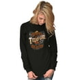 thumbnail image 4 of Texan Boots and Beauts Funny Texas Women's Long Sleeve T Shirt Brisco Brands S, 4 of 6
