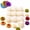 10Pcs, variant on Sunflower Patterned Round Hand-Press Mooncake Double Ended Pastry Mold — Easy-Release DIY Baking Tool