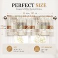 thumbnail image 3 of SPXUBZ Geometric Botanical Window Valance Curtain Modern Neutral Pattern Rod Pocket Short Curtain Farmhouse Home Decor, 3 of 5