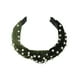 thumbnail image 3 of Accesorios para el cabello de terciopelo con perlas en nudo, 1 pieza, para mujeres, color verde, 3 of 5