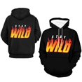 thumbnail image 5 of Ben Azelart Stay Wild Hoodie Unisex 3d Novelty Hoodies Graphic Hoodies Pullover Sweatshirts For Men Women Teen X-Large, 5 of 6