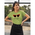 thumbnail image 2 of Retro Red Heart Sunglasses T-Shirt Women -Image by Shutterstock, Female XX-Large, 2 of 4