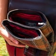 thumbnail image 3 of Mucros Weavers Irish Wool Tweed & Leather Women's Fiona Bag Shoulder Handbag Made in Ireland, 3 of 5