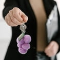 thumbnail image 6 of Cute Grape Backpack Ornament - Small Grape Key Chain Pendant for Accessory Lovers - Unique Fruit Pendant for Style, 6 of 6