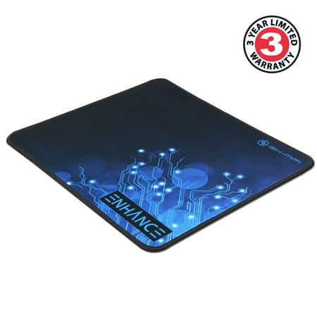 ENHANCE - Large Gaming Mouse Pad - Blue Circuit Design