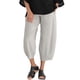 thumbnail image 5 of Minnieouse Pantalones transpirables de algodón y lino con cintura elástica para informal, pantalones holgados para mujer, camisetas anchas sin Type1 NO1, 5 of 6