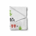 thumbnail image 2 of Saying Soft Flannel Fleece Throw Blanket, Cursive Calligraphy of Peace Love Pineapples Lettering with Pictogram Image, Cozy Plush for Indoor and Outdoor Use, 50" x 60", Multicolor, by Ambesonne, 2 of 6