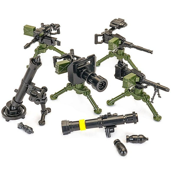 Moc Ww2 Heavy Machine Gun Blocks Swat Military Soldiers Weapons Building Blocks Maxim Gun Bricks Accessories Assemble Model