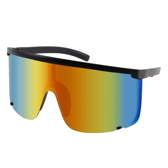 Karsaer Vision Shield Sunglasses for Men Women Oversized Neon 80s 90s Visor Shades Sports Style Outdoor Cycling Ski K5030
