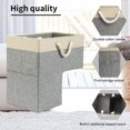thumbnail image 2 of Primegos Staircase Basket with Handles Clothes Storage Bag Foldable Kid Toys Sundries Book Storage Stair Step Storage Organizer, 2 of 7