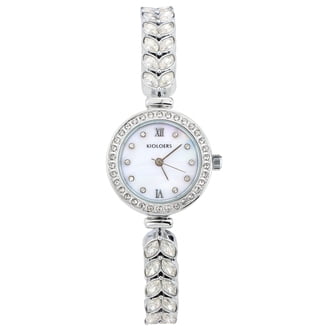 Women\'s Analog Dress Watch Silver Alloy Steel Bracelet Quartz Women Quartz Watches Fashion Elegant Waterproof Wristwatch  main image 4