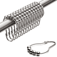 thumbnail image 1 of Accesorios robustos para uso intensivo, ganchos de cortina de ducha de acero inoxidable de primera calidad con acción de deslizamiento libre para un funcionamiento suave en cualquier entorno de baño, 1 of 5