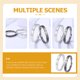 thumbnail image 3 of par de anillos de pareja de sol y luna, anillos ajustables a juego para ella y para él., 3 of 5