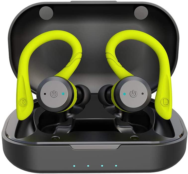 LED Display IPX7 Waterproof Noise Canceling Wireless Earbuds with Touch Control for Driving Sport Work Enhanced Bass Bluetooth 5.0 Wireless Earphones with 140H Playtime Arbily Wireless Headphones