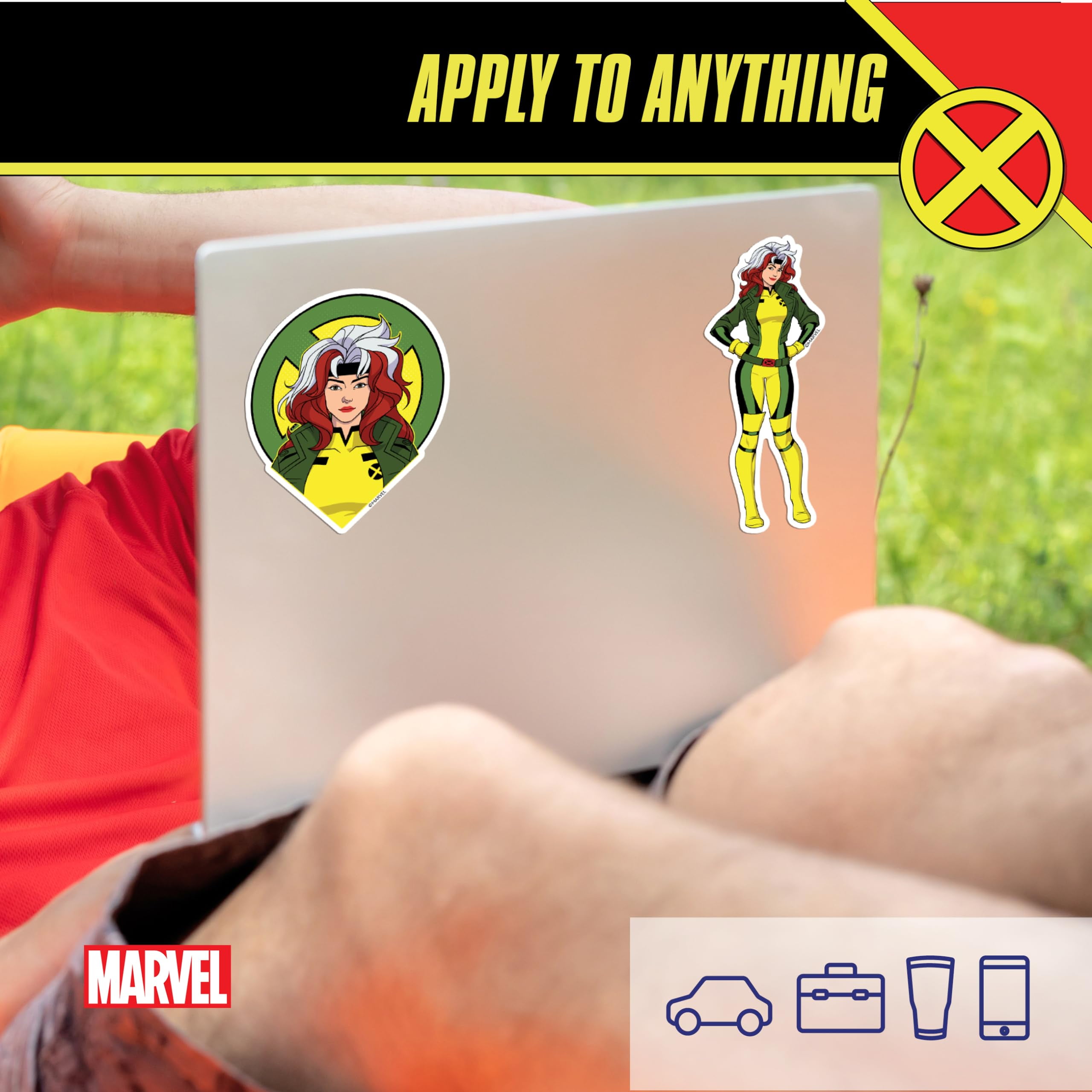 Marvel X-Men Decals Set Of 9 - Cyclops, Rogue, Beast & Logo Stickers For Laptop, Car, Water Bottle | Waterproof Vinyl Stickers - View #8