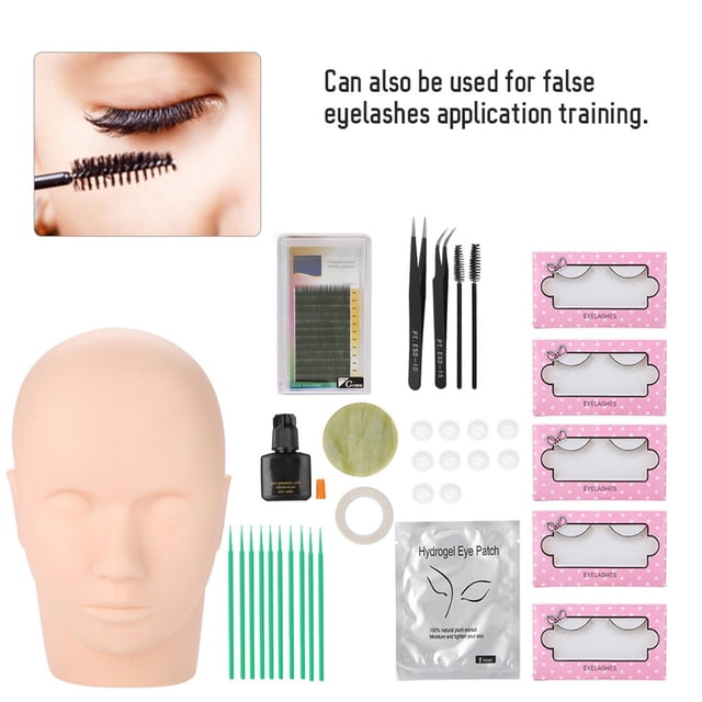 Pestañas 11 Unids/set Kit De Extensión De Pestañas Injerto Pestañas Postizas Pinzas Varillas De Limpieza Pegamento
