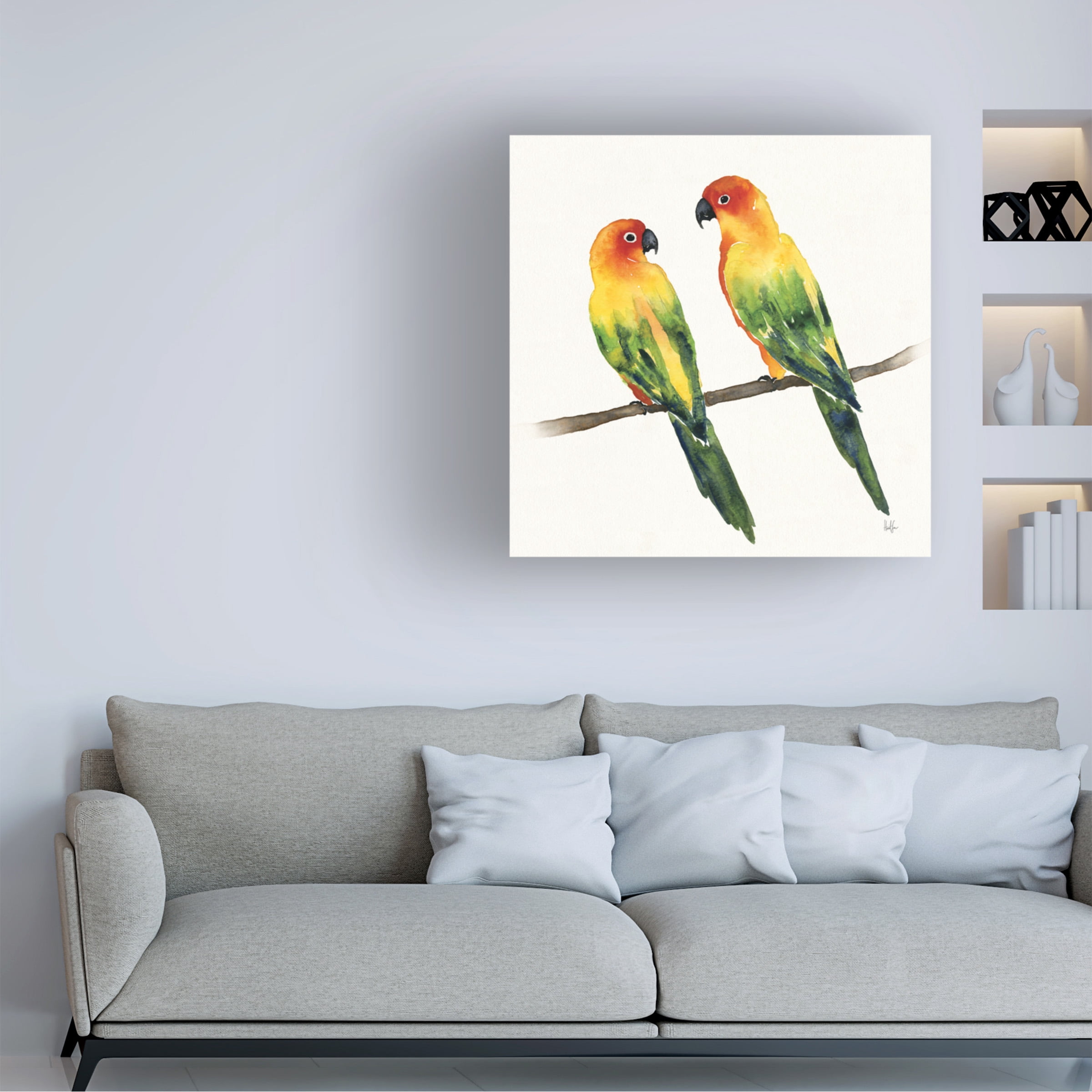 Harriet Sussman 'Tropical Fun Bird III' Canvas Art