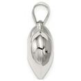 thumbnail image 2 of 925 Sterling Silver Hollow Polished Puffed Love Heart Charm 22x18mm Wide Pendant Necklace for Women, 2 of 5