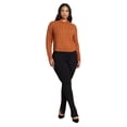 thumbnail image 3 of ELOQUII Women's Plus Size Cableknit Sweater With Wide Collar, 3 of 3