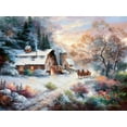 thumbnail image 2 of SUNSOUT INC - Snowy Evening Outing - 1000 pc Jigsaw Puzzle by Artist: James Lee - Finished Size 20" x 27" Christmas - MPN# 18055, 2 of 5