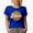 Royal Blue, variant on Distressed Blessed Mama with Sunflowers Art, Mother's Day Merch Gift, Navy Blue T-Shirt, Medium