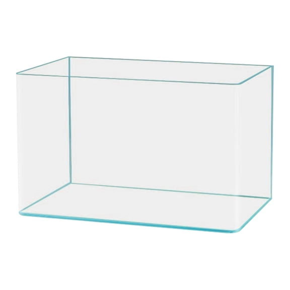 Clear Fish Tank Pecera Cristal Acuario Vidrio Tortuga Acuario Escritorio Paisaje Acuático Fácil Instalación Material Vidrio Curvo Adecuado para Regalo 35 cm x 21 cm x 23 cm