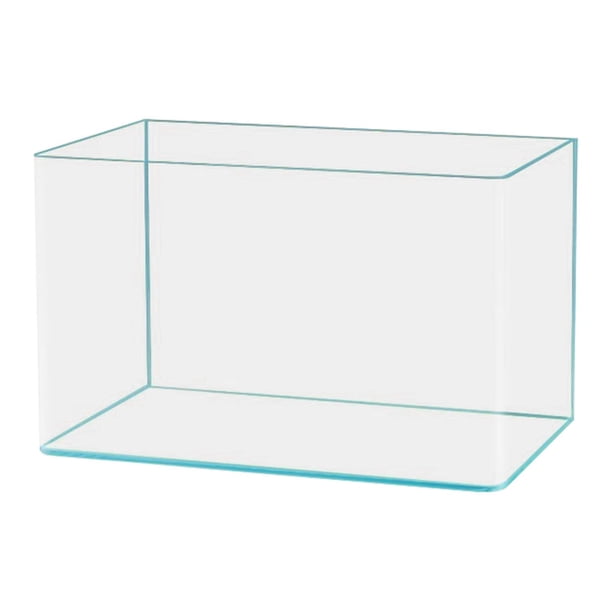 Acuario de Vidrio de Escritorio, Pecera para Peces Betta, Pecera para Tortugas, Pecera de Vidrio Transparente, Pecera Decorativa de Fácil Cuidado para 35 cm x 21 cm x 23 cm